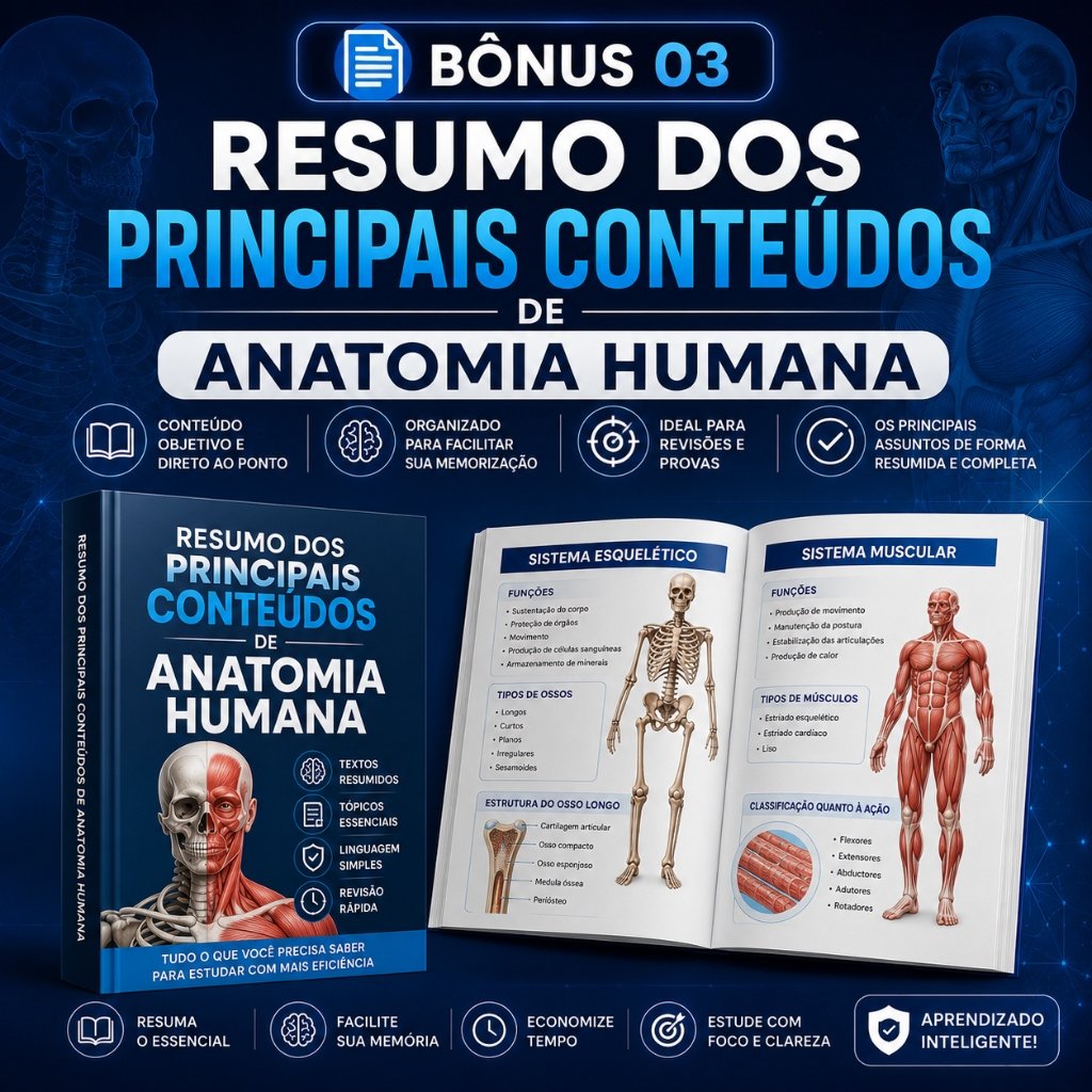 Bônus 03 - Resumo dos Principais Conteúdos de Anatomia Humana